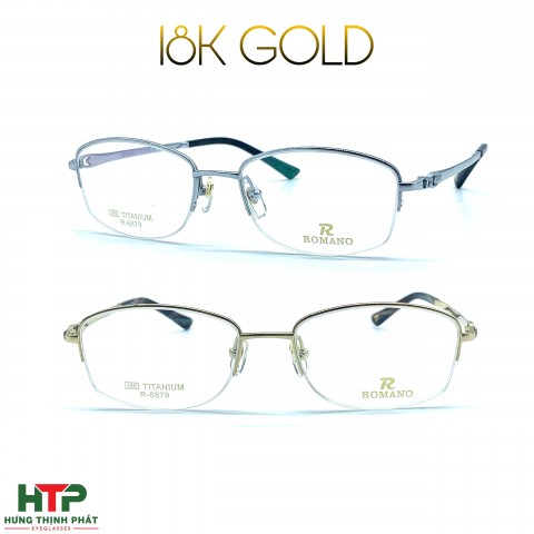 Gọng Kính Romano 18K GOLD R-6879