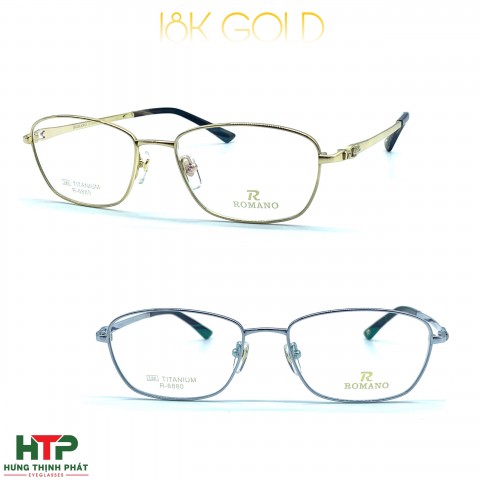 Gọng Kính Romano 18K GOLD R-6880