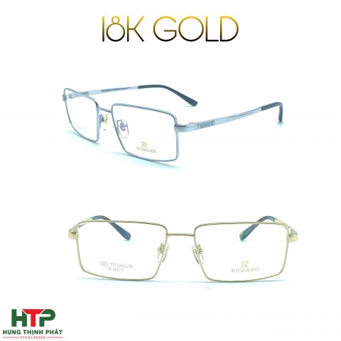 Gọng Kính Romano 18K GOLD R-6877