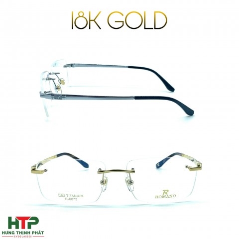 Gọng Kính Romano 18K GOLD R-6873
